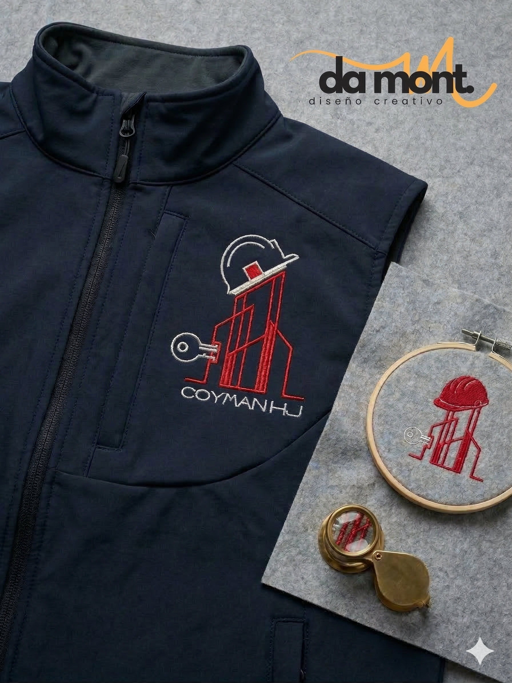 Camisa y chaleco bordado corporativo