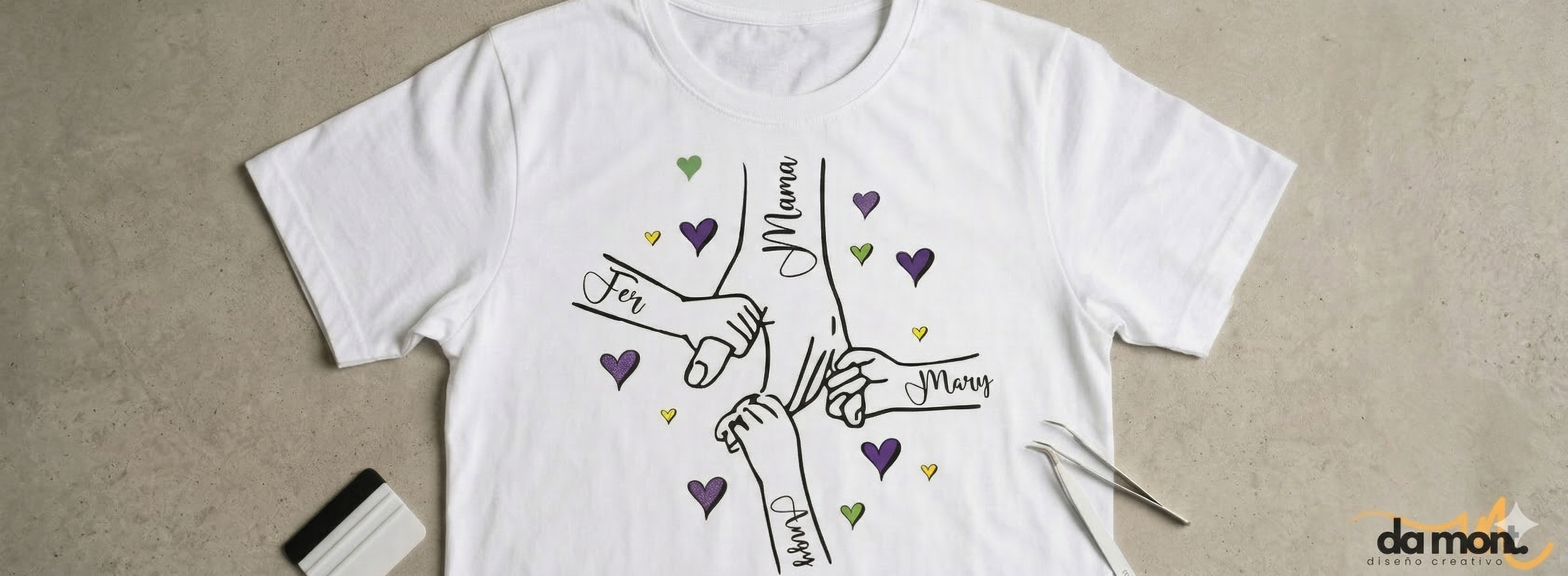 Detalle de estampado DTF